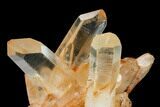 Tangerine Quartz Crystal Cluster - Madagascar #156904-4